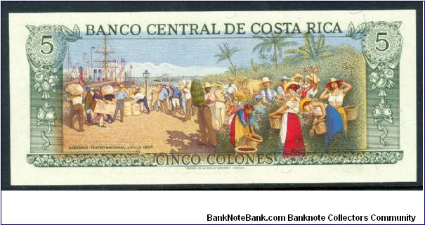Banknote from Costa Rica year 1989