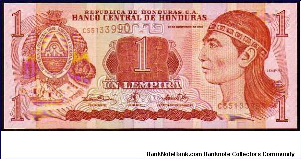 1 Lempira
Pk 84 Banknote