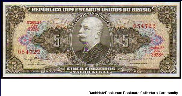 5 Cruzeiros__
Pk 176d__

Valor Legal
 Banknote