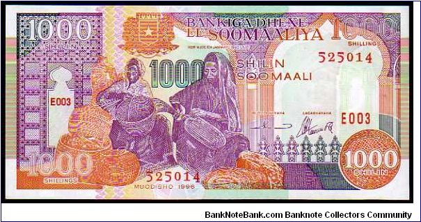 1000 Shilin Soomaali

Pk 37b Banknote