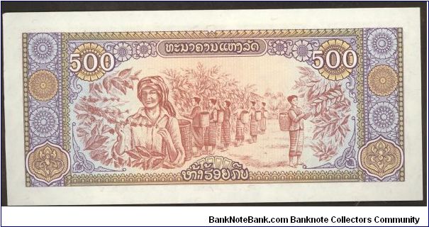 Laos 500 Kip 1988 P31 Banknote