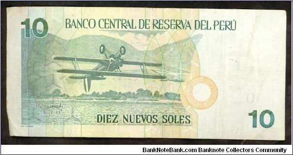 Banknote from Peru year 2001