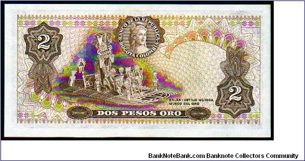 Banknote from Colombia year 1977