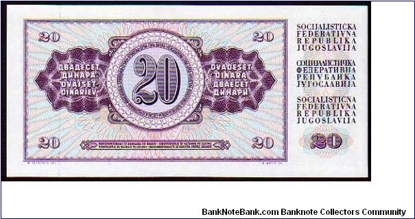 Banknote from Yugoslavia year 1978