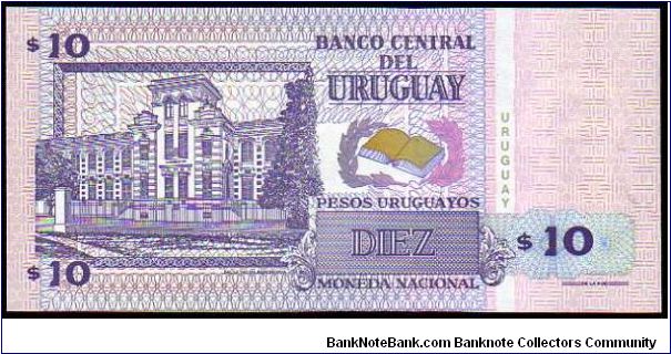 Banknote from Uruguay year 1998