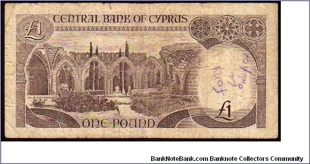 Banknote from Cyprus year 1985