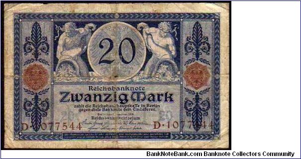 20 Mark
Pk 63 Banknote