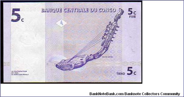 Banknote from Congo year 1997