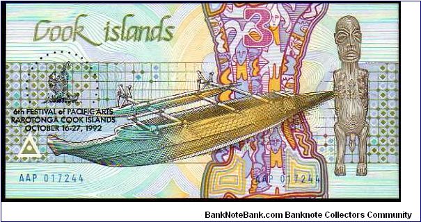 Banknote from Cook Islands year 1992