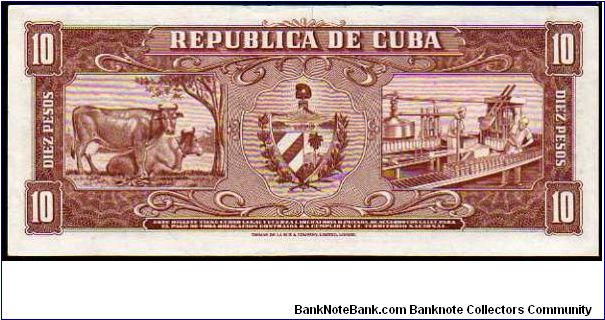 Banknote from Cuba year 1958