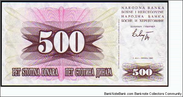 500 Dinara__
Pk 14 Banknote