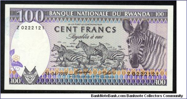 P-19 100 francs Banknote