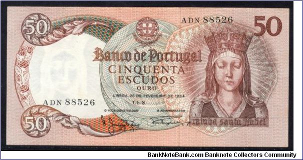 P-168 50 escudos Banknote