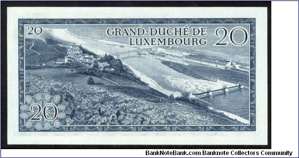 Banknote from Luxembourg year 1966