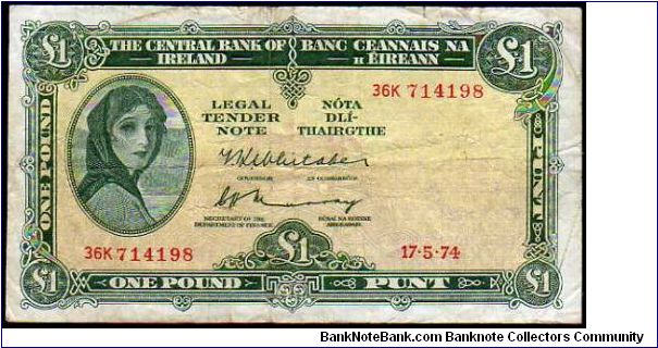 *REPUBLIC*
________________

1 Pound-Punt 
Pk 64c
---------------- Banknote