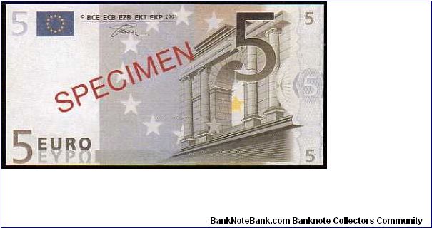 *EUROPEAN UNION*
___________________

5 Euro

Pk NL
===================
Specimen
=================== Banknote