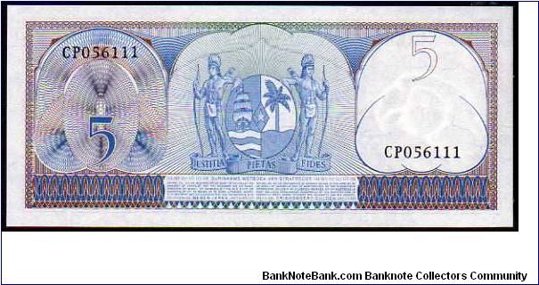 Banknote from Suriname year 1963