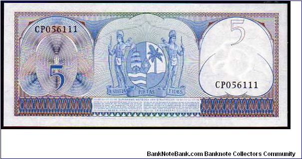 Banknote from Suriname year 1963