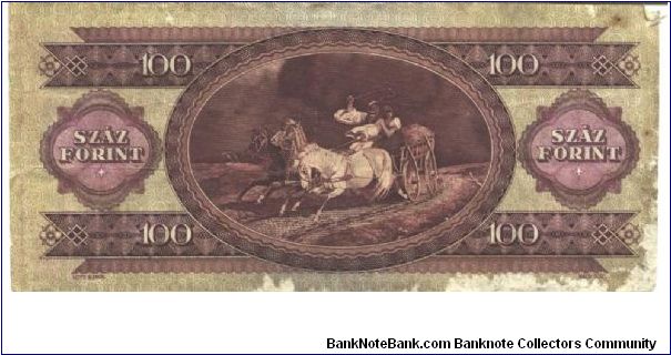 Banknote from Hungary year 1968