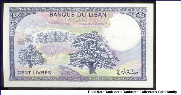 Banknote from Lebanon year 1988