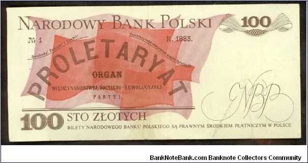 Banknote from Poland year 1988