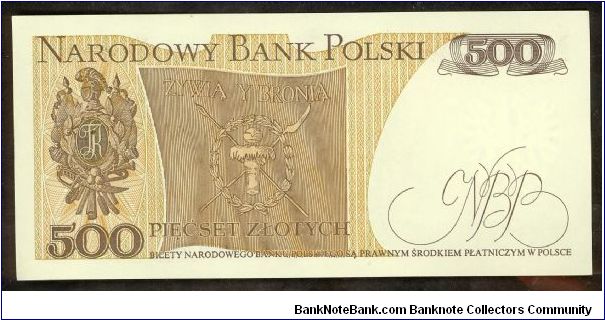 Banknote from Poland year 1982