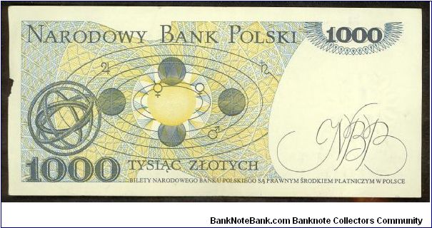 Banknote from Poland year 1982