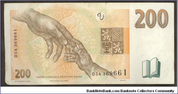 Banknote from Czech Republic year 1998