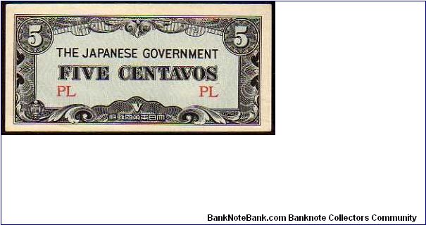 5 Centavos
Pk 103a

(Japanese Government) Banknote