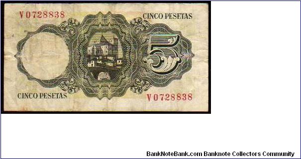 Banknote from Spain year 1951