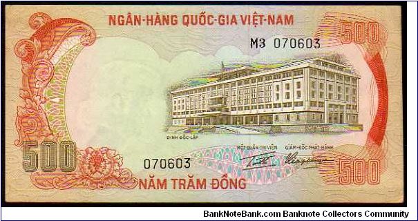 (Vietnam - South)

500 Dong
Pk 33 Banknote