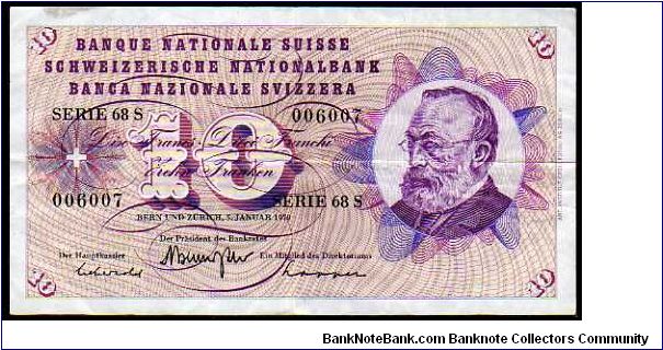 10 Francs

Pk 45o Banknote