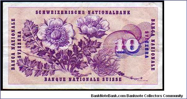 Banknote from Switzerland year 1970