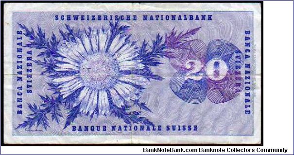 Banknote from Switzerland year 1972