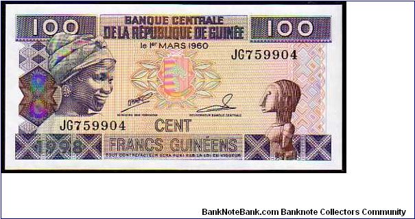 100 Francs
Pk 35 Banknote