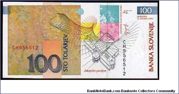 Banknote from Slovenia year 2003