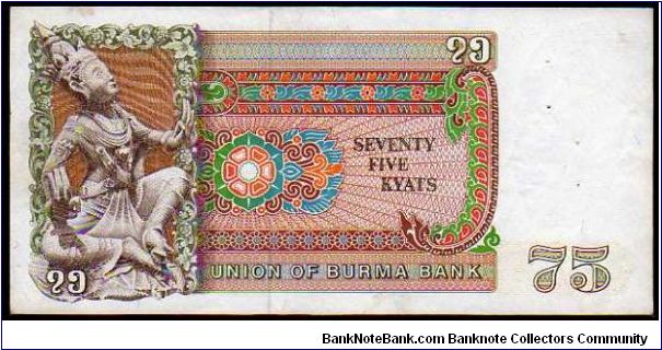 Banknote from Myanmar year 1985