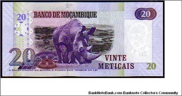 Banknote from Mozambique year 2006