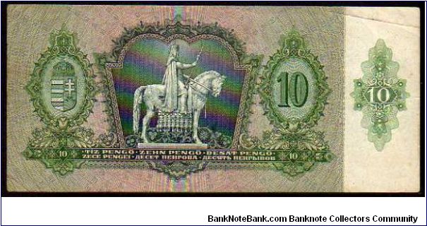 Banknote from Hungary year 1936