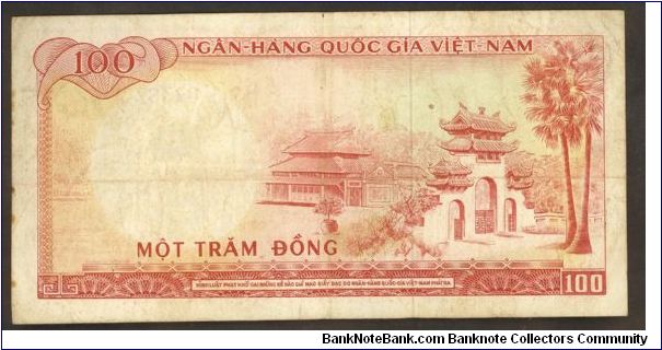 Banknote from Vietnam year 1966