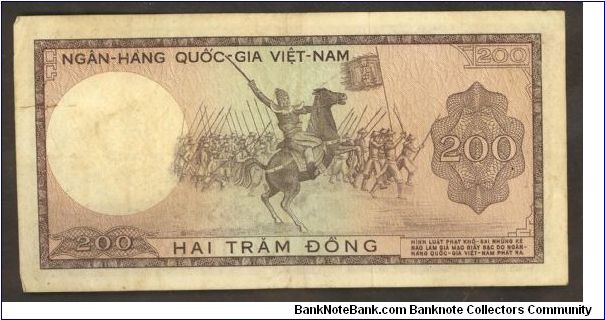 Banknote from Vietnam year 1966