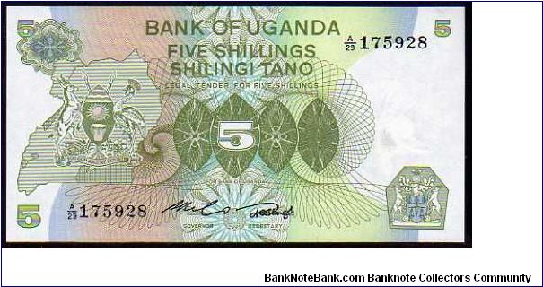 5 Shillings
Pk 15 Banknote