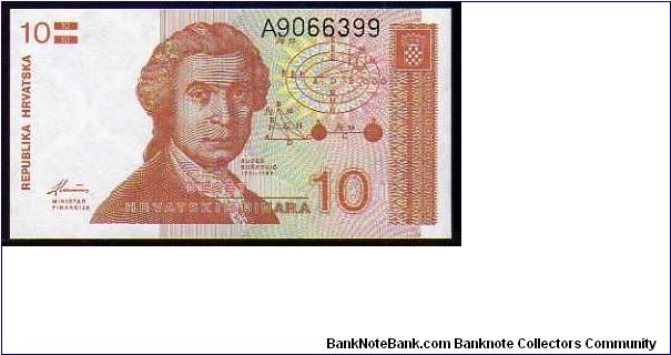 10 Dinara
Pk 18 Banknote