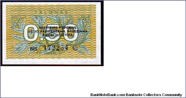 0,50 Talonas
Pk 31 Banknote