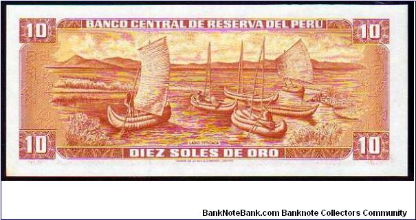 Banknote from Peru year 1976