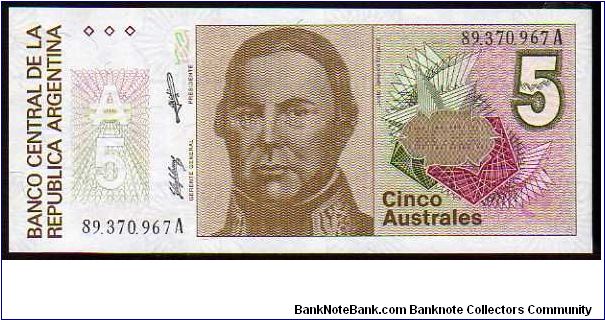 5 Australes__
Pk 324 Banknote