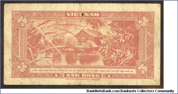 Banknote from Vietnam year 1955