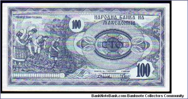 100 Denar__
Pk 4 Banknote