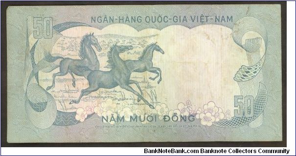 Banknote from Vietnam year 1972