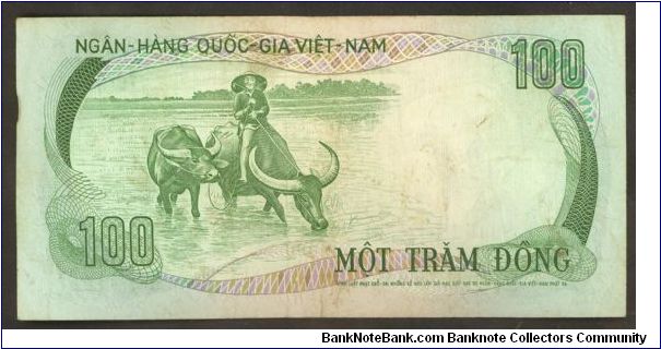 Banknote from Vietnam year 1972